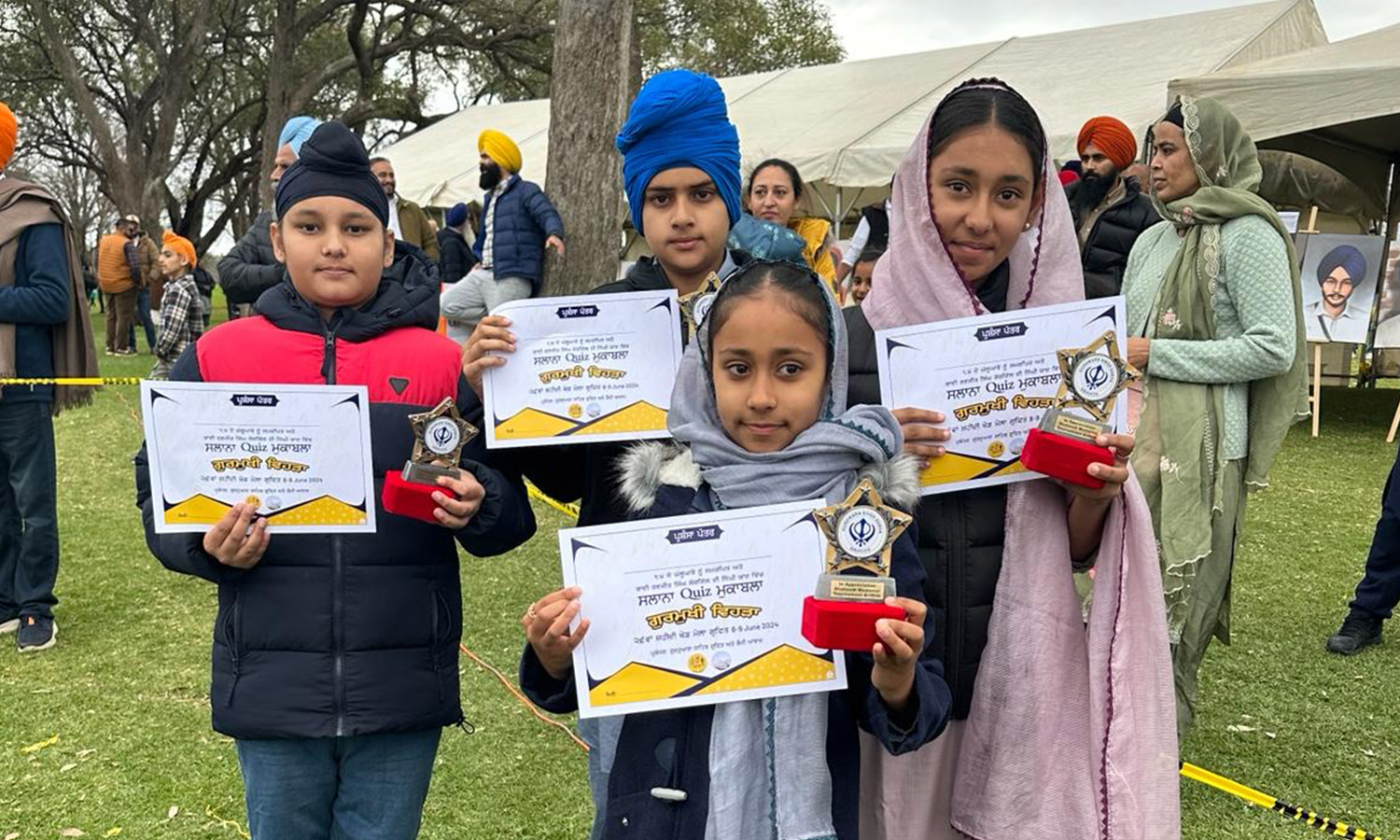 The Wodonga Punjabi class excelled at the Griffith Shaheedi Tournament, held in Griffith on June 8-9, 2024. Participating in the Punjabi language quiz competition named 